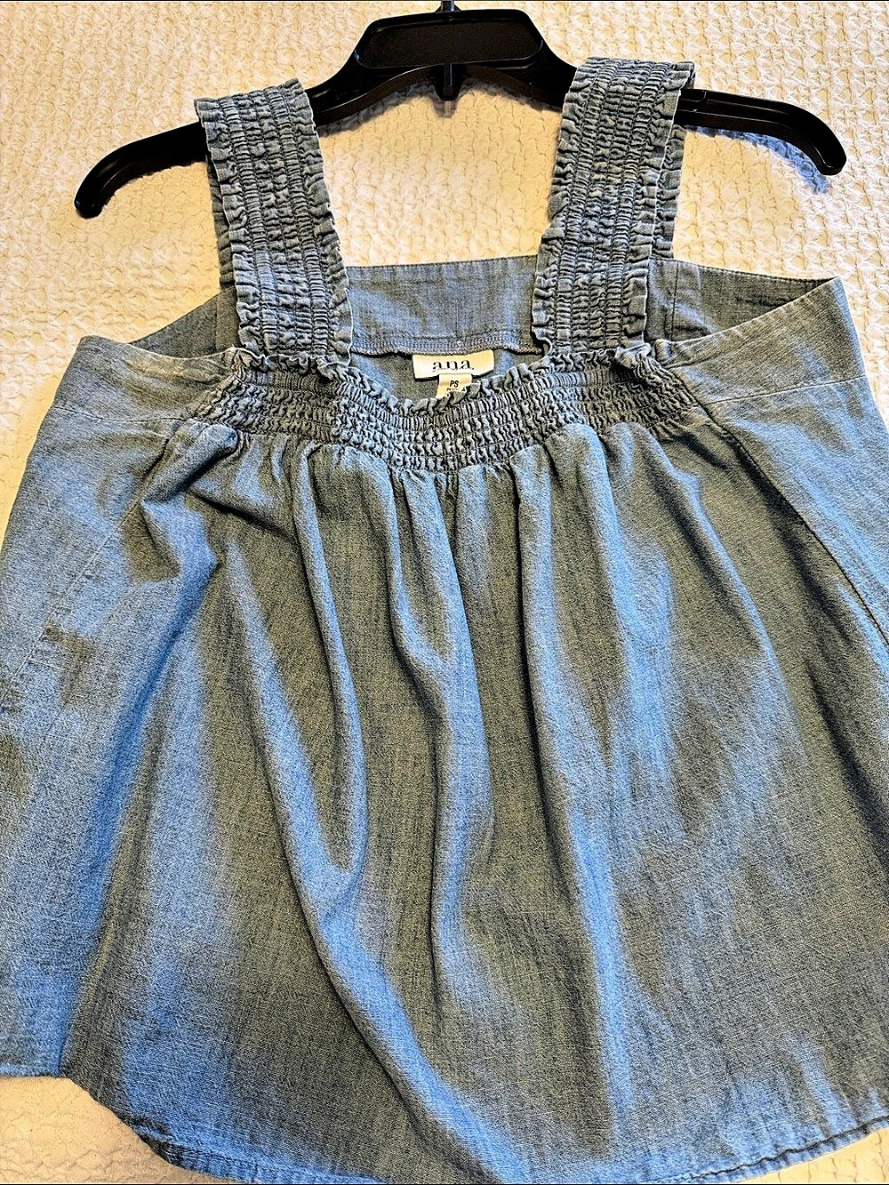 anna Girls Blue Casual Dress Size 4 Like New